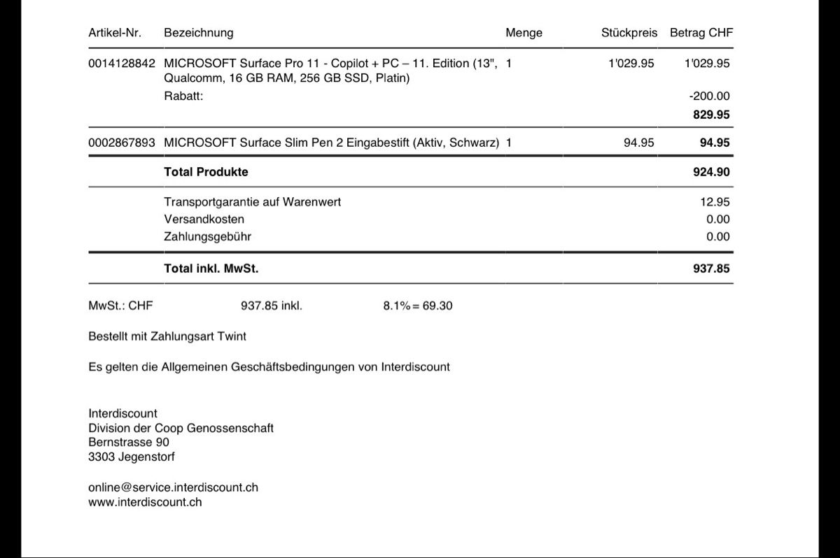 Microsoft Notebooks: Microsoft Surface Pro 7 mit Tastatur und Stift – Gebraucht aus Kaltbrunn von jeaninenataliek 3