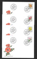 4 FDC Pro Juventute 1977 Serie Einzelmarken ET 28.11.1977