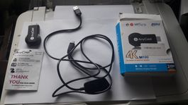 AnyCast M100 4K Wireless Display Dongle HDMI – mit Zubehör