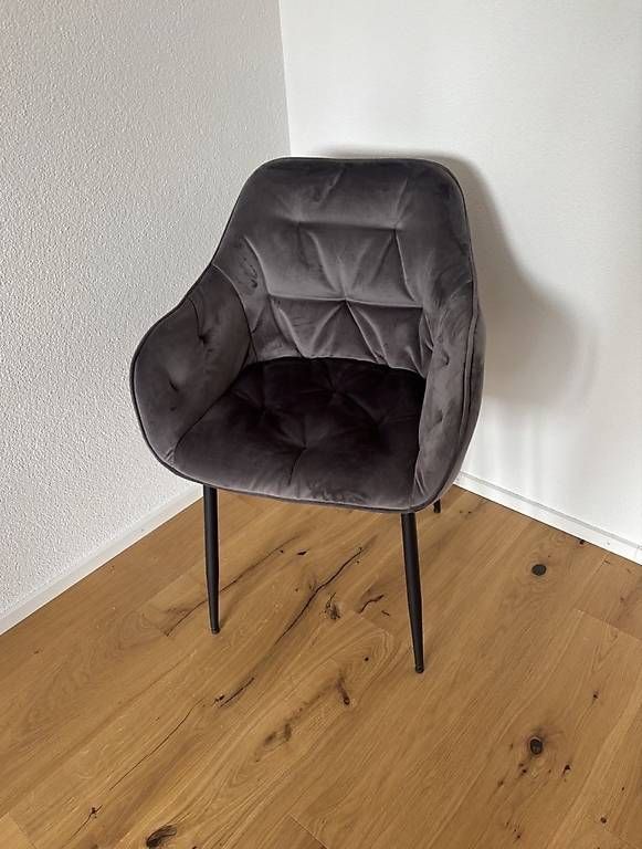 Sedie: Samtstühle 2 Stück Grau – Usato da Zürich venduto da nat_726h 1
