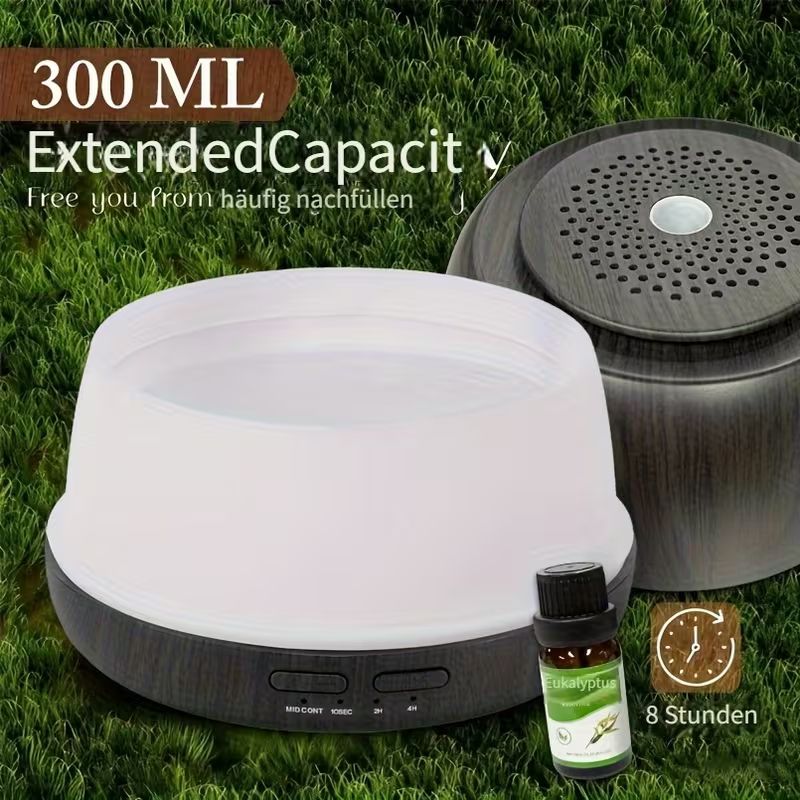 Diffusori di oli essenziali: COOLUCK Aroma-Diffusor & Luftbefeuchter – 300 ml inc. 4 Düft – Nuovo e nell'imballaggio originale da stans venduto da Kapferdesign 2