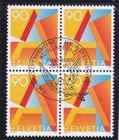 ET 4er Block Freimarke A-Post 1995
