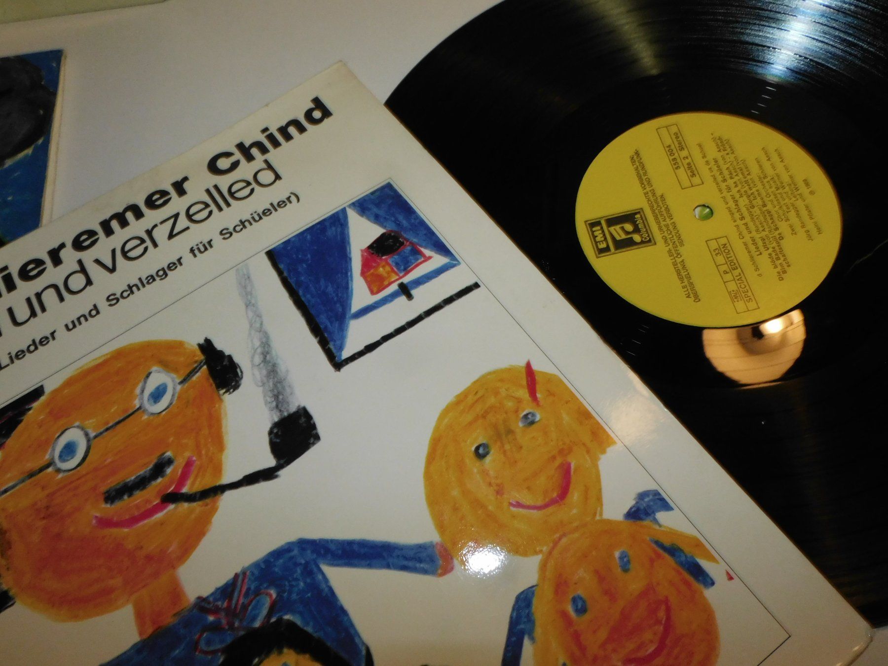 Schallplatten: Lp Schallplatte 4 Märlli Platten d Schlieremer Chind singed – Gebraucht aus Sursee von 76 6