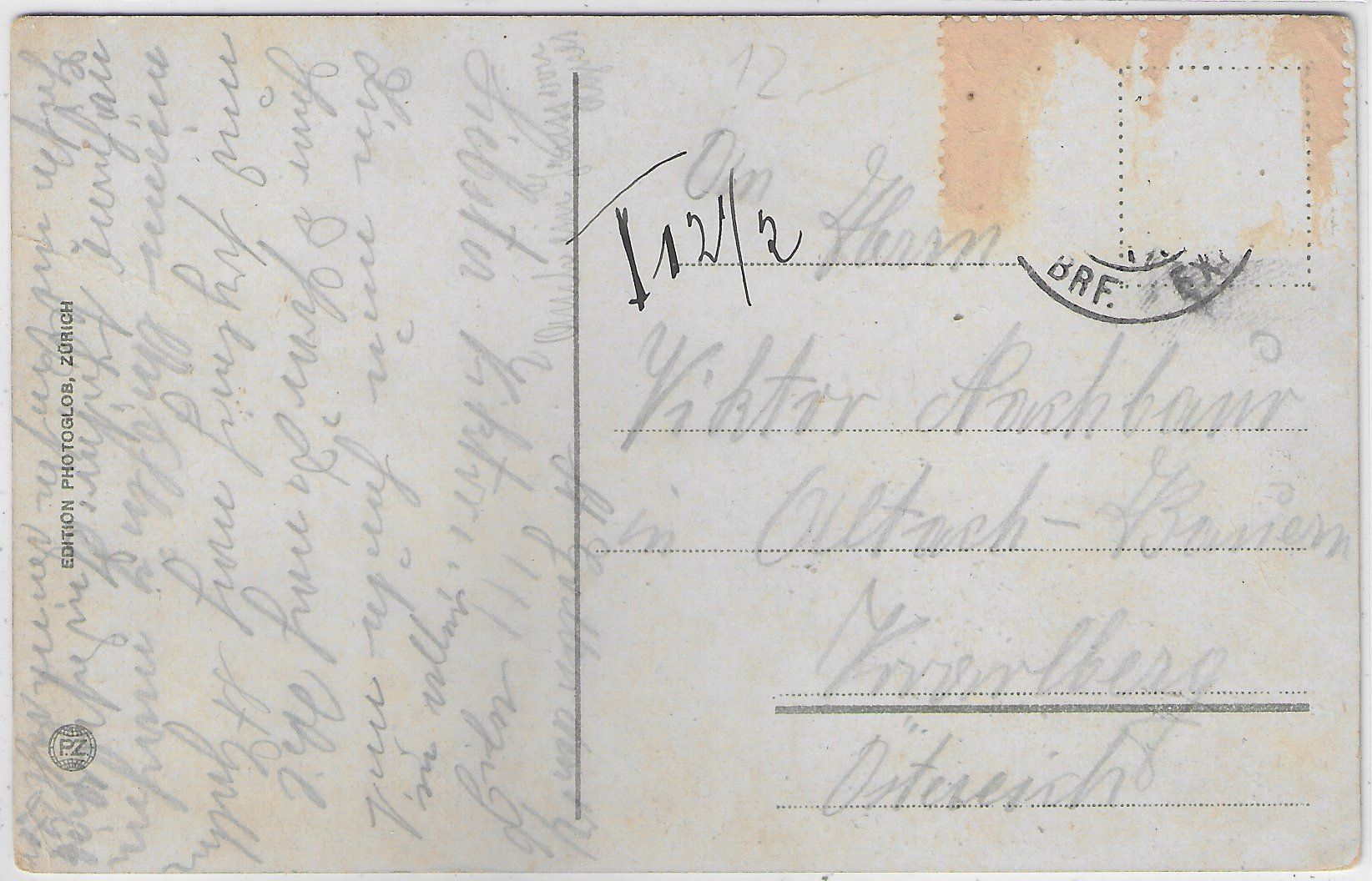 Cartoline postali: St. Gallen - Ostquartier mit St. Fiden - Litho – Usato da Ettingen venduto da Kartenplanet 1