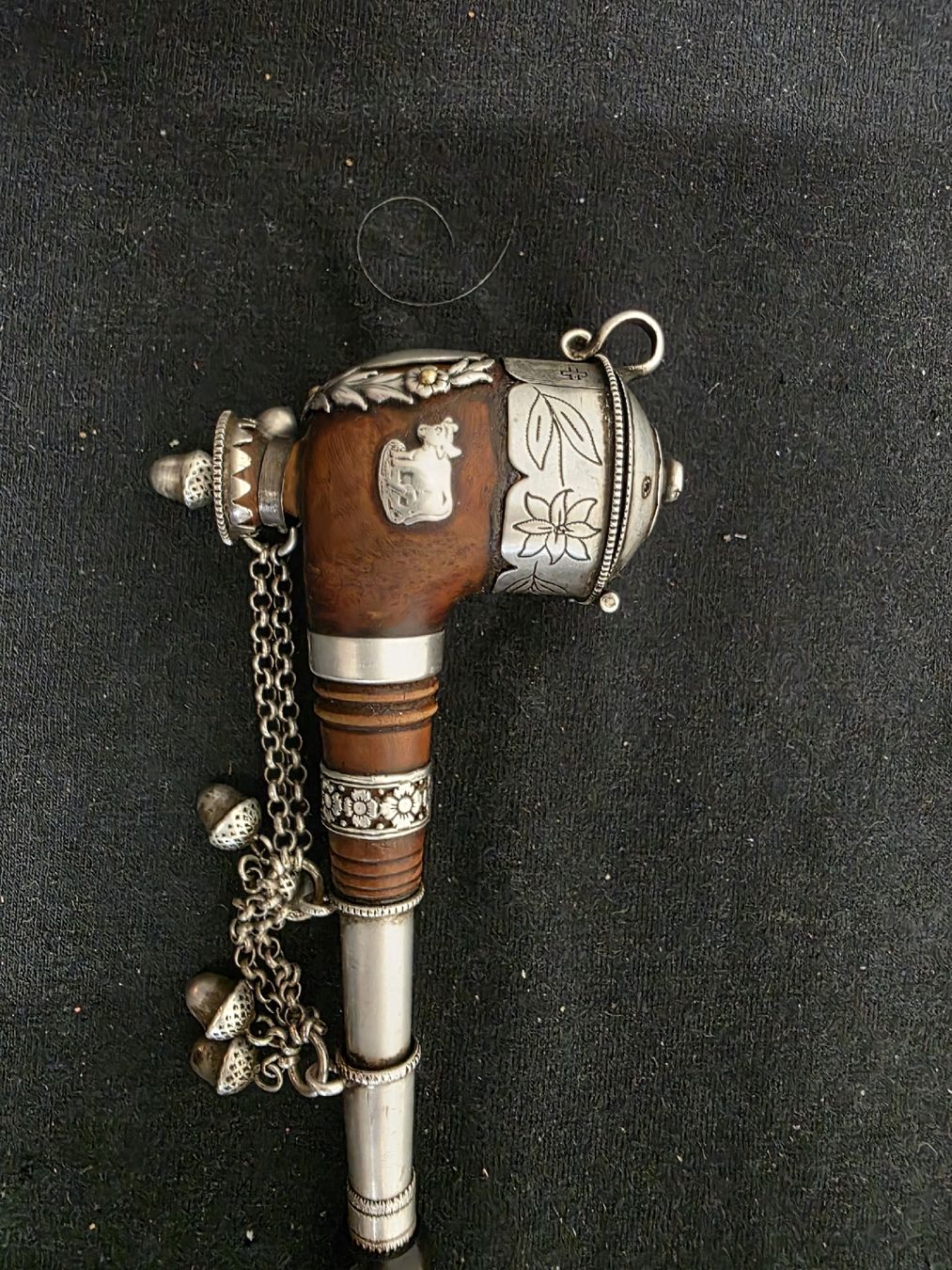 Pipe & Accessori: Alte Schweizer Tabakpfeife Holz Silber Lindauer – Usato da Degersheim venduto da Antiko 2