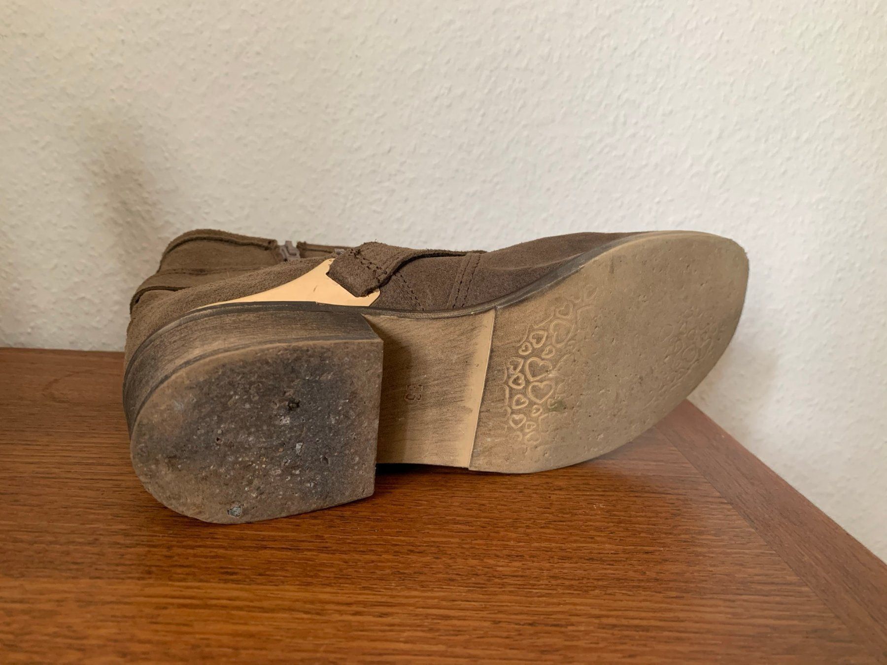 Scarpe da donna: OXMOX - Leder Stiefelette taupe 36 – Usato da Zürich venduto da Diazaio 3