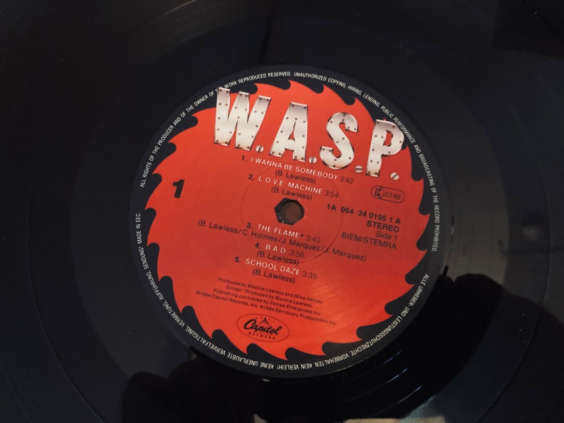 Schallplatten: W.A.S.P. Vinyl Schallplatte gebraucht – Gebraucht aus Wagenhausen von Novafreund283 3
