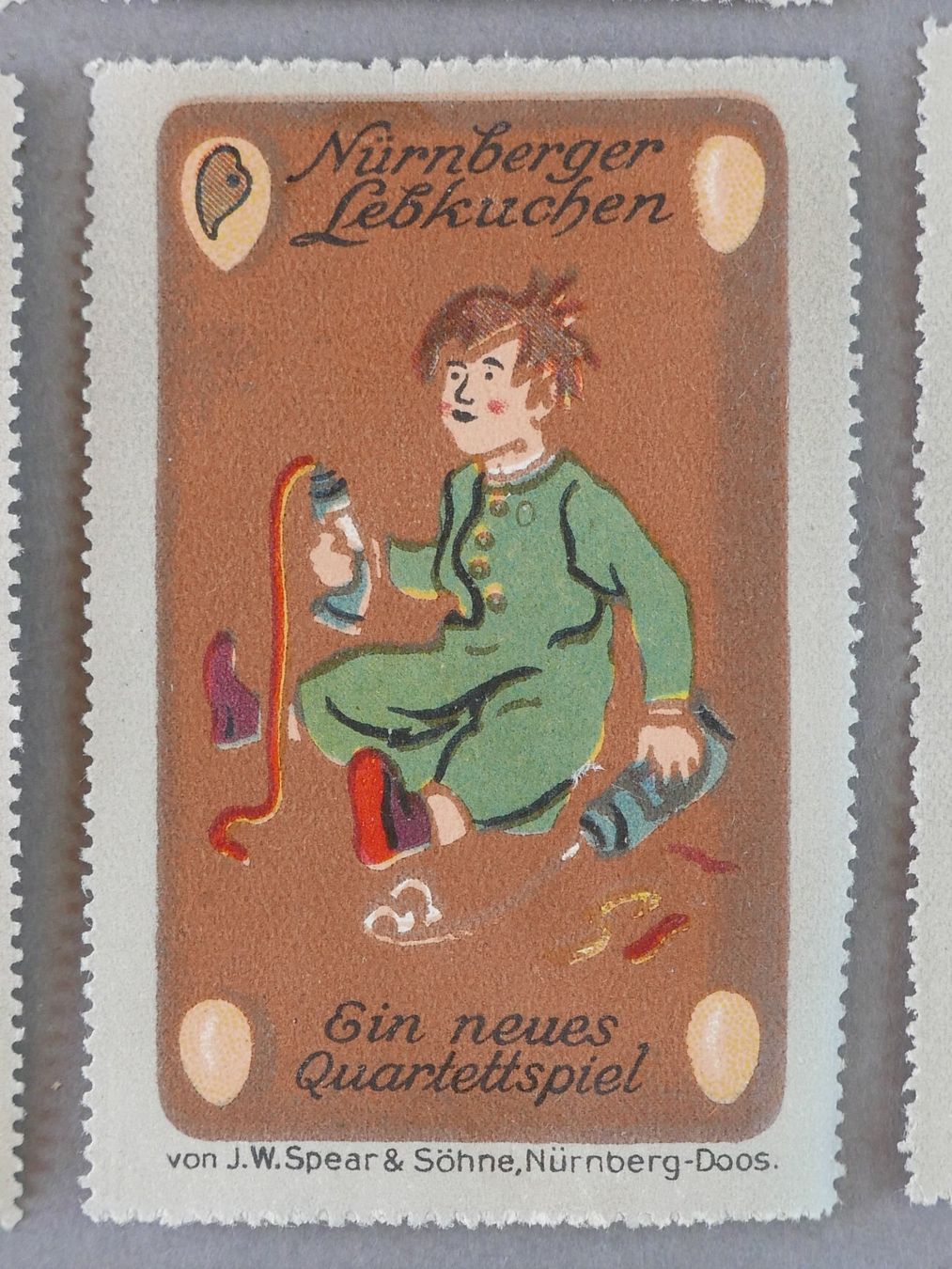 Tutti i francobolli: WERBEMARKEN NÜRNBERGER LEBKUCHEN QUARTETT – Usato da Balgach venduto da Zwischenraum 7