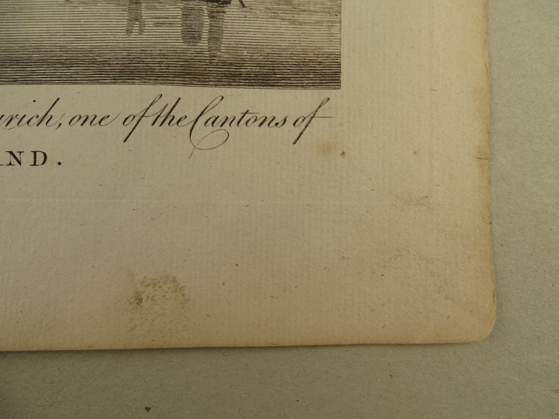 Incisioni: ZÜRICH, KUPFERSTICH 1798 – Usato da Grüningen venduto da Kartensammler 4