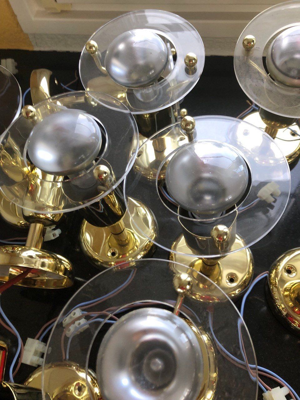 Lustres & lampes de plafonds: Messing Spotlampen, goldfarbig – D'occasion à Speicher par Ramtha1 3
