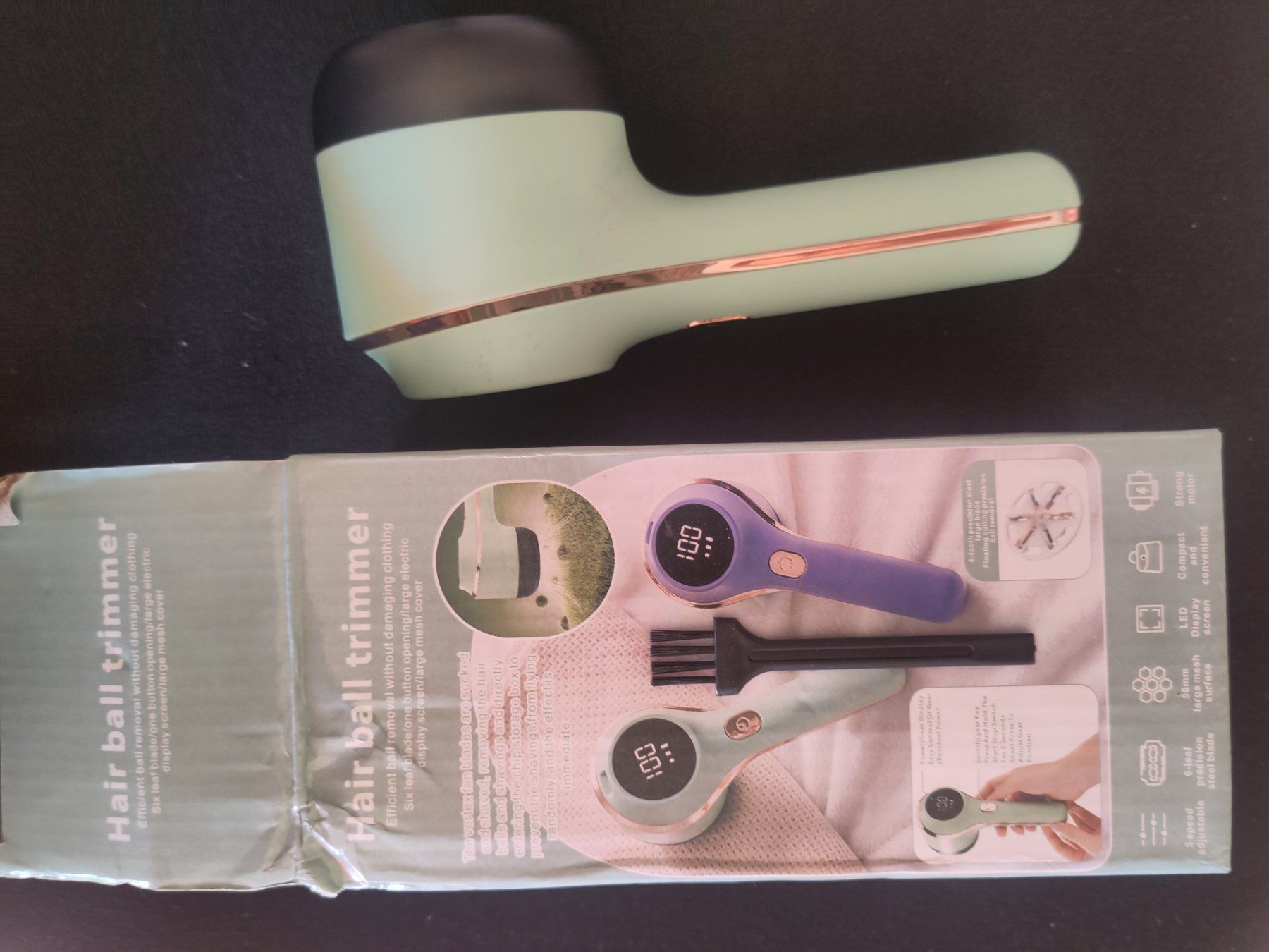 Rasoi & Lamette da barba: Fusselrasierer mintfarben mit LED Display - lint shaver/hai – Usato da Basel venduto da sho_lfd6