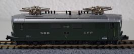SBB CFF Re 4/4 Kato 10035 Grün Analog Spur N geprüft in EVP