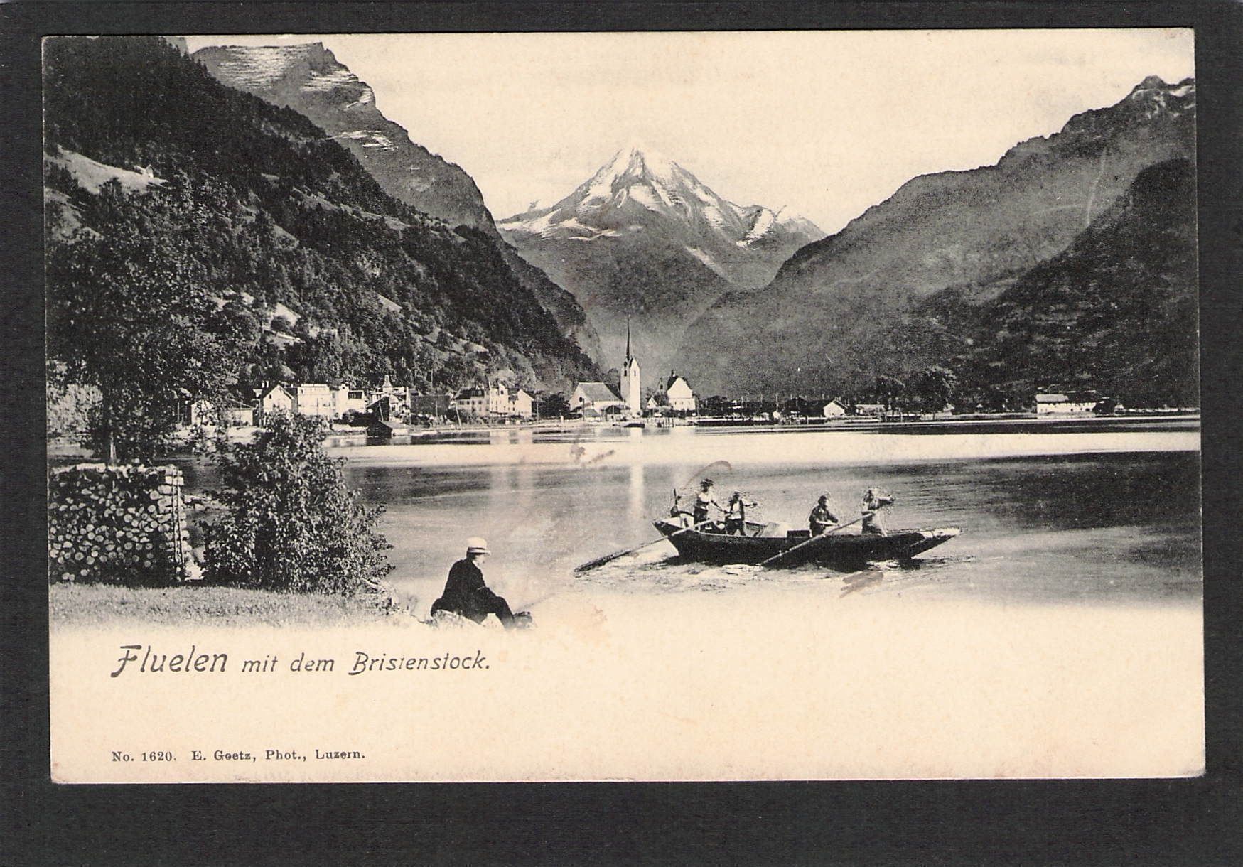Cartoline postali: AK/UR Fluelen mit Bristenstock , 1905/06 – Usato da Reichenburg venduto da Pipo-67