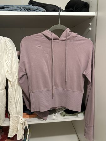 cropped fitted hoodie