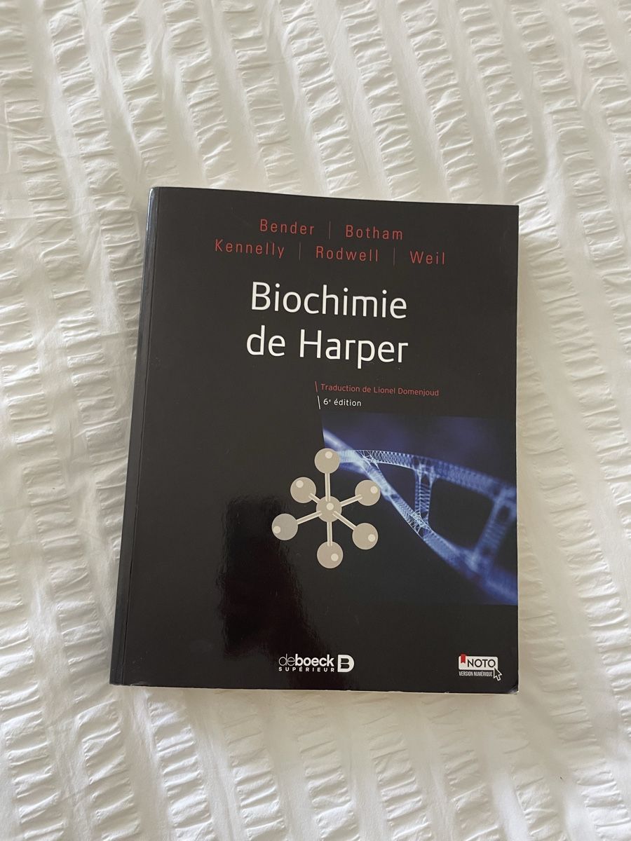 Libri: Biochimie de Harper 6e édition De Boeck – Nuovo (secondo la descrizione) da Hauterive NE venduto da Liianna___