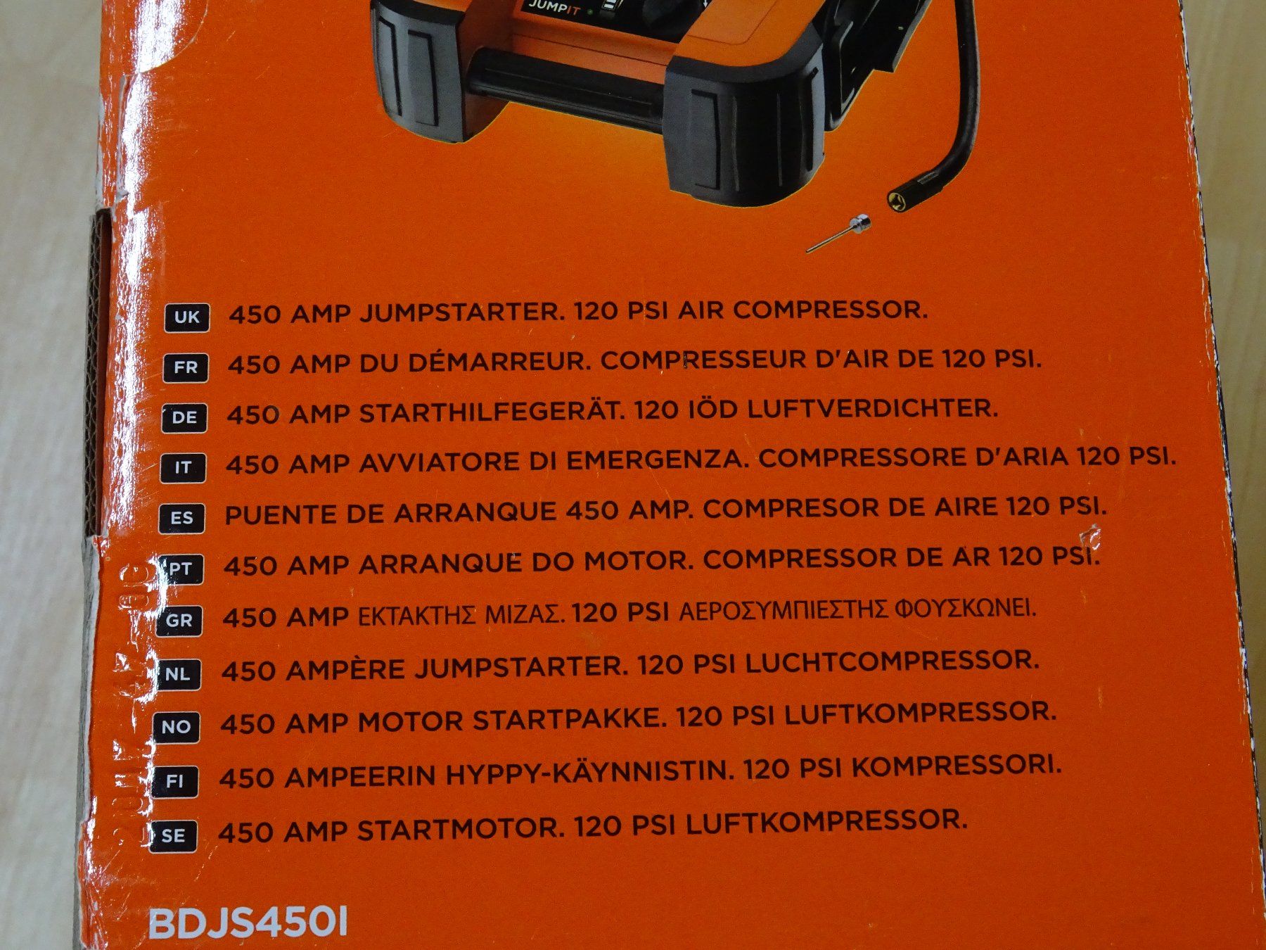 Caricabatterie: Starthilfe Jump Starter Black&Decker BDJS450l mit Kompressor – Usato da Rothrist venduto da heinrich1966 8