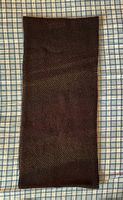 Écharpe tube / snood en laine dégradée marron