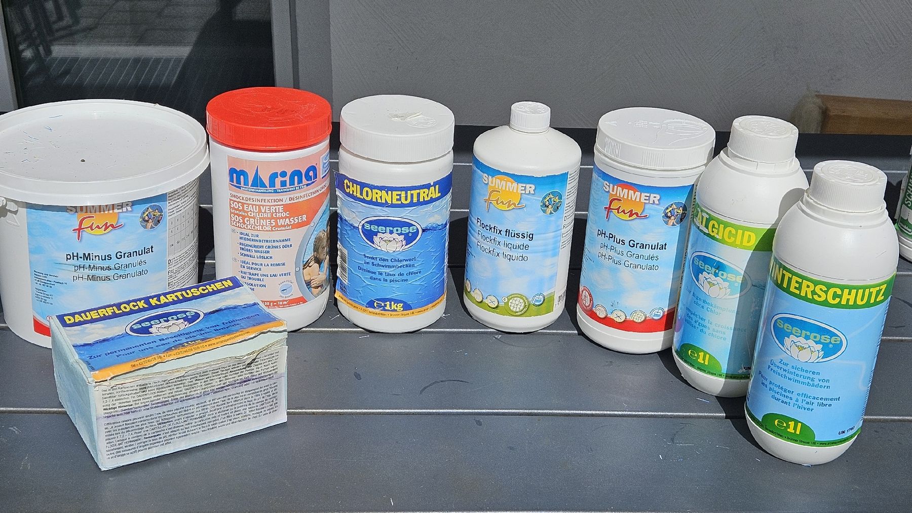 Schwimmbad: Poolchemie grosses Set – Gebraucht aus Rudolfstetten von Hoppel17 1