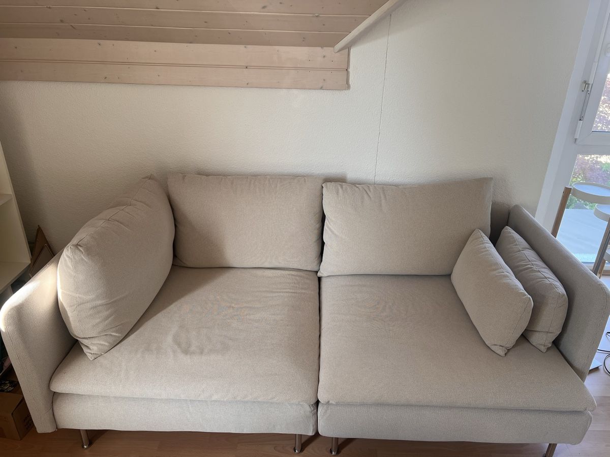 Ikea Sofas: Söderhamn 3er Sofa mit Hocker – Gebraucht aus Möriken-Wildegg von lea.schaerer11