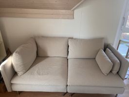 Söderhamn 3er Sofa mit Hocker