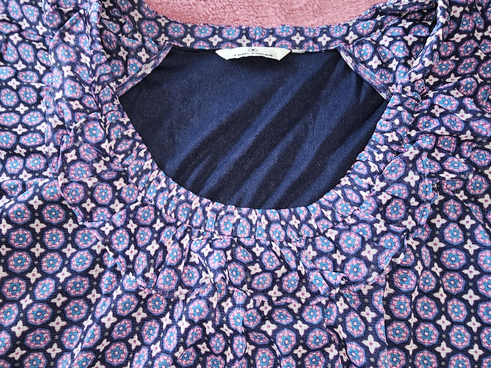 Tom Tailor Tops: Top, dunkelblau-pink, Tom Tailor, XL, NEU – Neu (gemäss Beschreibung) aus Heiden von Taronia 2