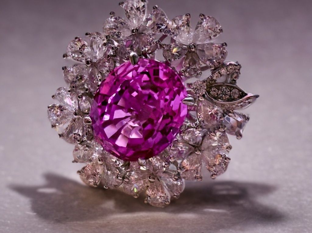 Ringe: Bague Cocktail – Saphir Rose – Neu und originalverpackt aus St-Maurice von Sandrinette123 1
