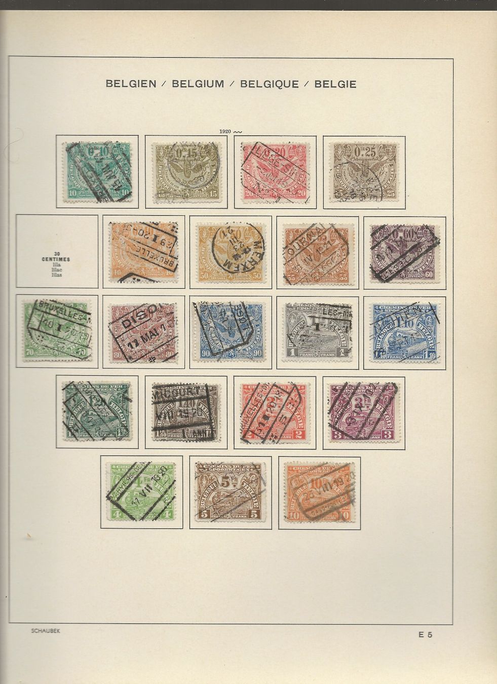 Tous les timbres: Marken Belgien Eisenbahn – D'occasion à Au ZH par xelagreb01 5
