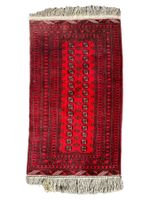 Ancien tapis afghane AKTCHA en laine noué main 244 x 122 cm