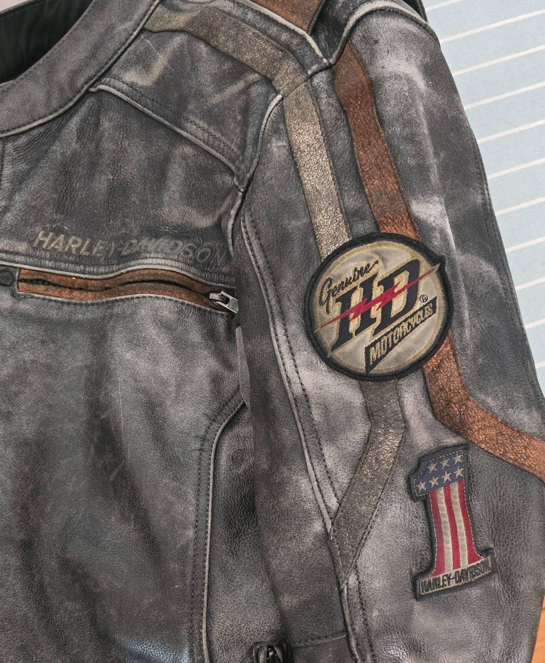 Harley-Davidson Giacche: Harley-Davidson Lederjacke Herren Grösse L gebraucht – Usato da Winterthur venduto da Jean-JacquesF 2