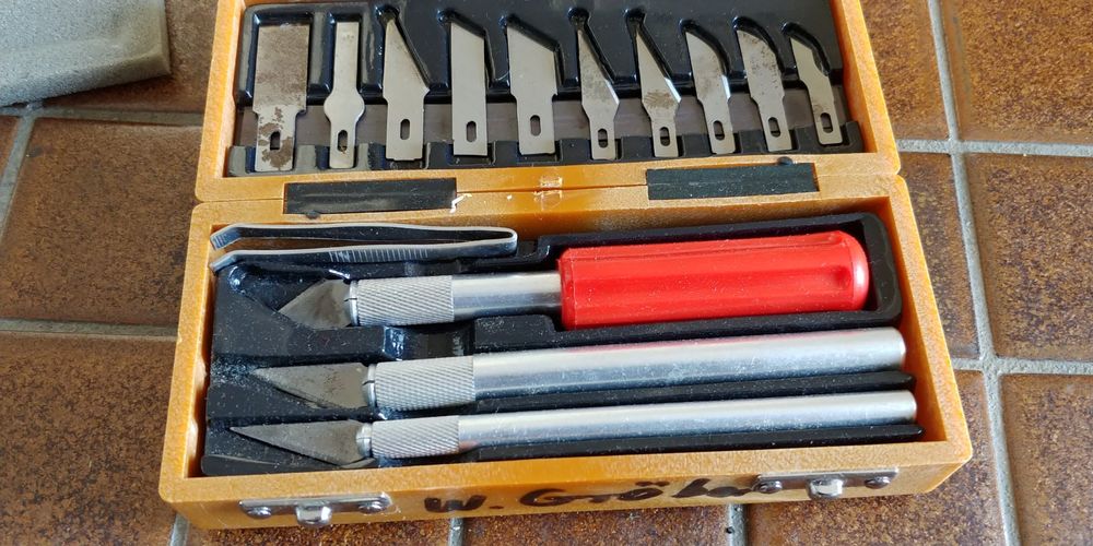 Präzisionsmesser Mit 5 Ersatzklingen – Für Modellbau, Basteln & Feine Schnitte