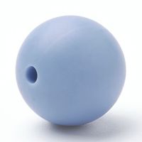 Silikonperlen in Lebensmittelqualität Blau 12mm / 10Stück