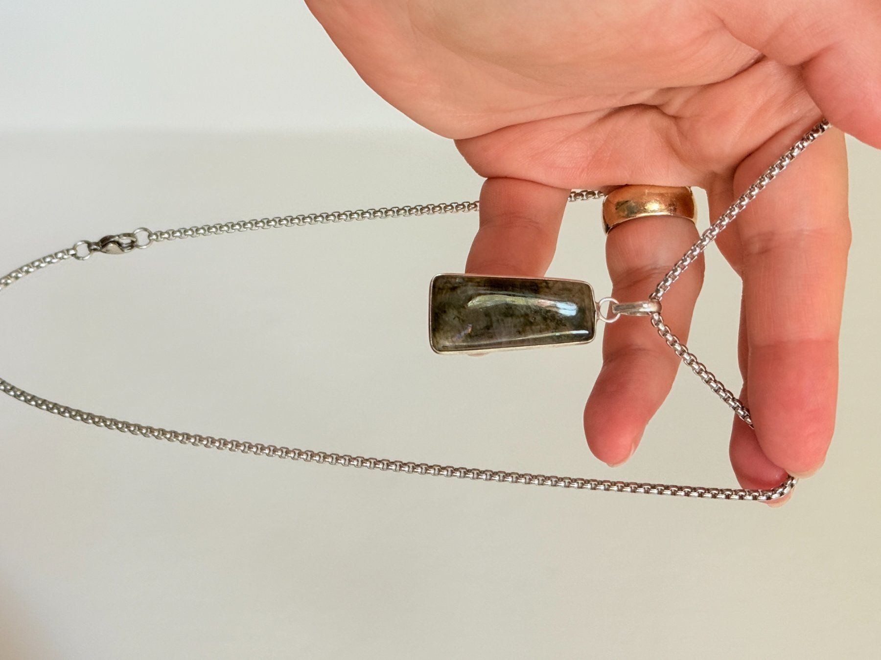 Catenine: Labradorite necklace – Nuovo e nell'imballaggio originale da Genève venduto da AGBERG 7