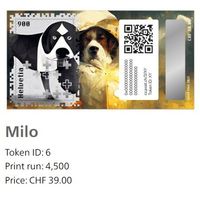 Crypto Stamp «Milo», ID6 mit NFT, Auflage nur 4'500 Stück