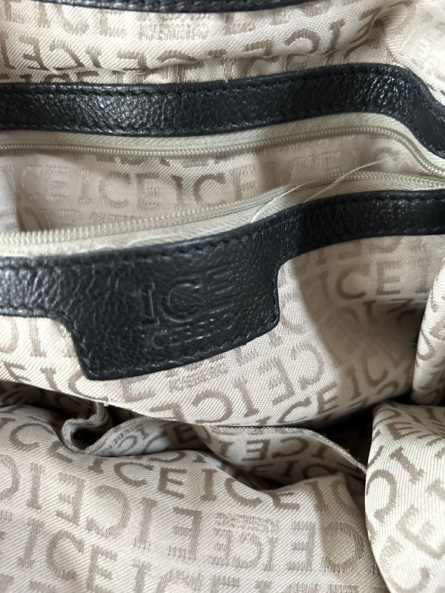 Iceberg Borse da donna: ICEBERG Handtasche, schwarz,, Leder – Usato da Kirchdorf BE venduto da Stella130 4