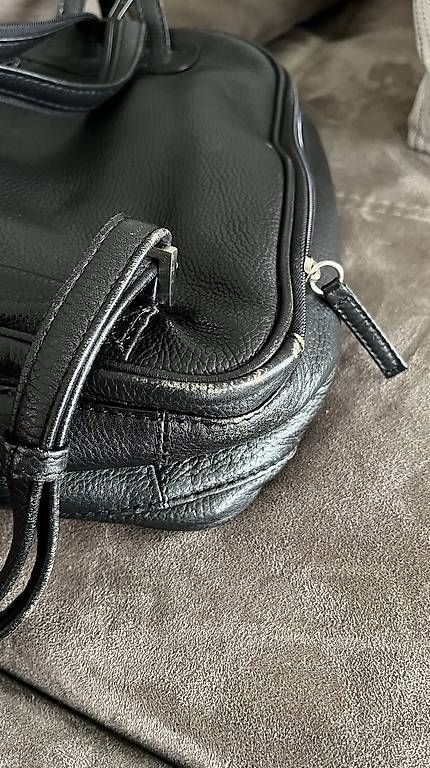 Zaini: Rucksack Maestro schwarz Leder – Usato da Düdingen venduto da Tibi1966 2