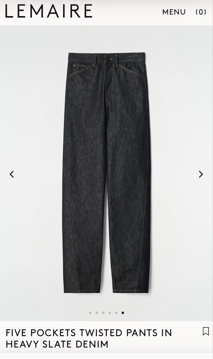 Lemaire Jeans: Lemaire Twisted pants – Usato da Bern venduto da flo_yc6p 3