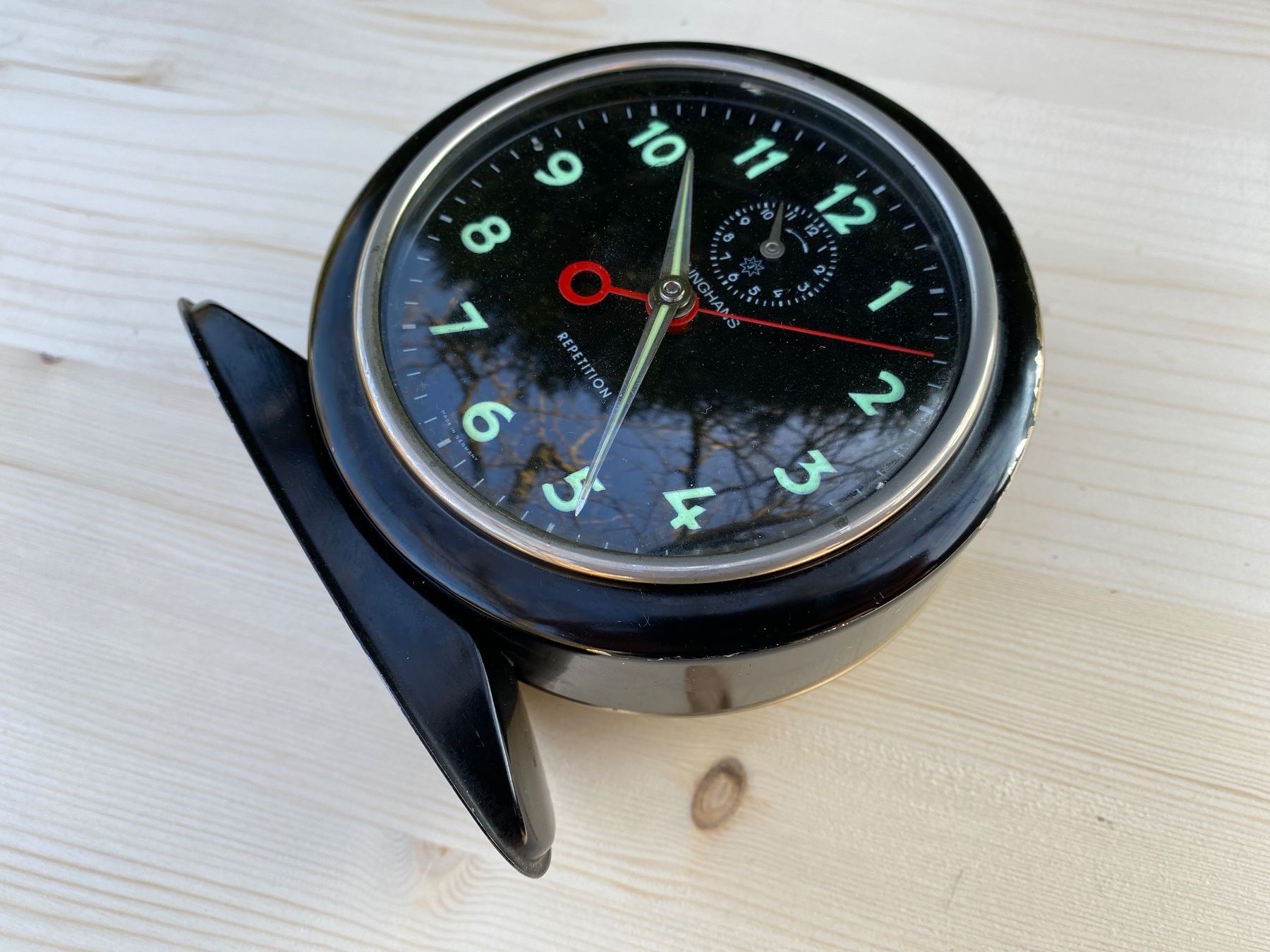 Junghans Sveglie: alter Junghans Repetition Wecker – Difettoso da Feldbach venduto da Olive1 1