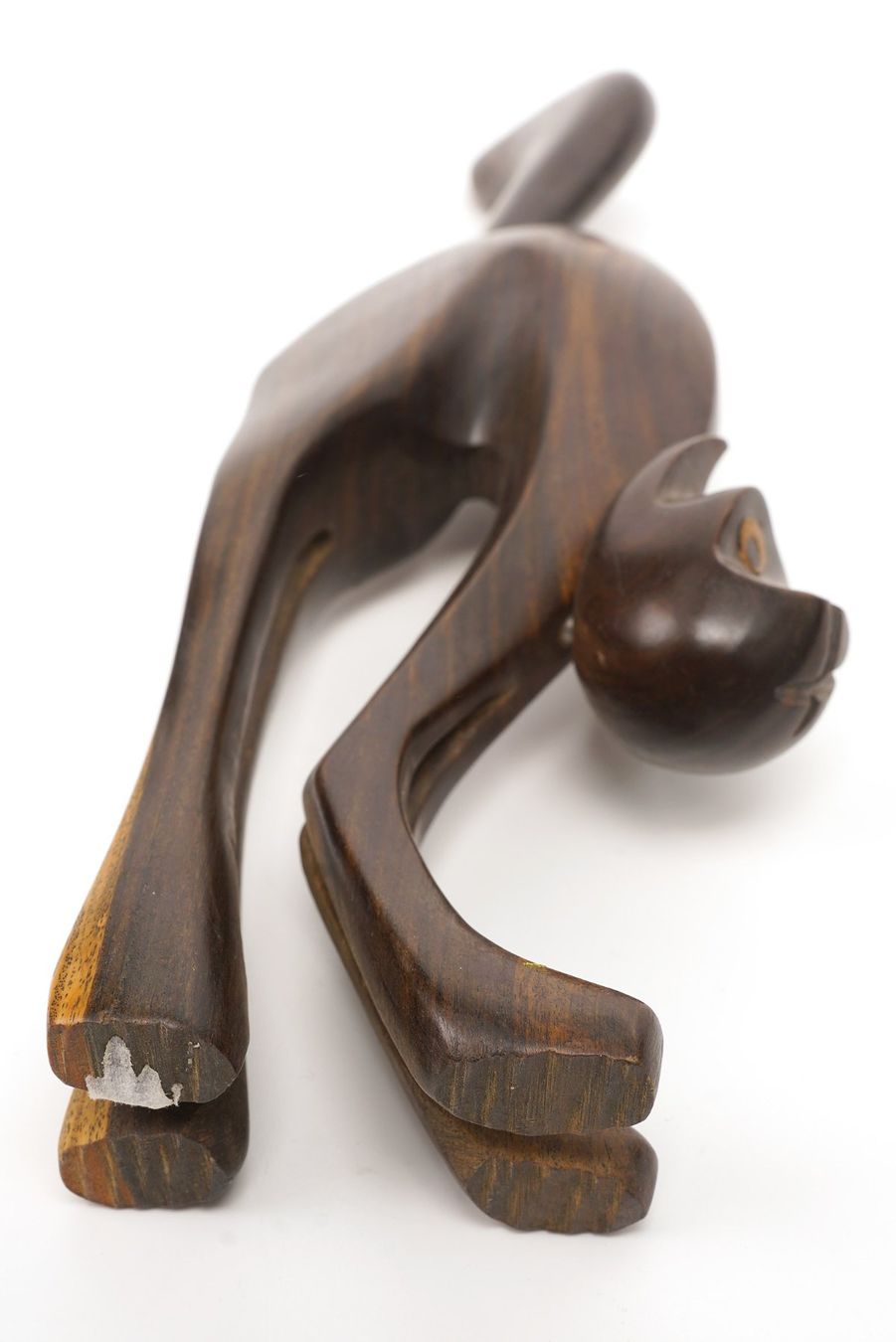 Statuette: Katzenfigur aus edlem Holz – Usato da Buochs venduto da chicco64 5