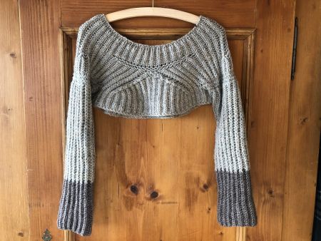 Awkward Sweater Pullover Strick Crop 34 36 Wolle hoher NP