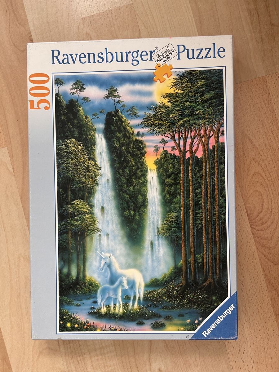 Ravensburger Puzzle: Ravensburger 500 Teile Puzzle Einhörner  – Usato da Winterthur venduto da simi82