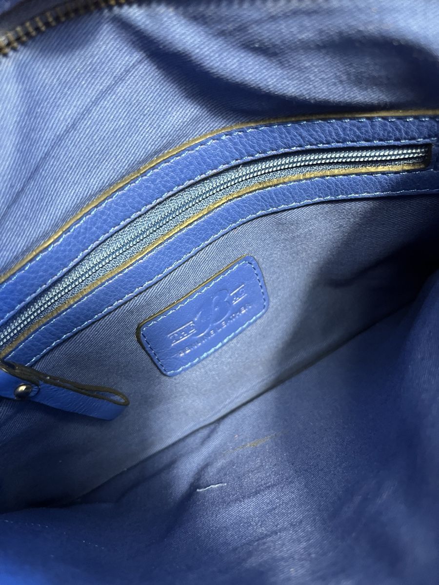 Taschen für Damen: Blaue Ledertasche mit Fransen - wie neu! – Neu (gemäss Beschreibung) aus Basel von JJ.Elena 5