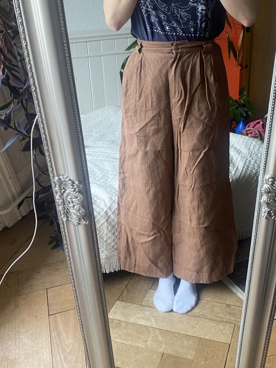 Pantaloni: Leinenhose braun – Usato da Zürich venduto da julia.theodora 2