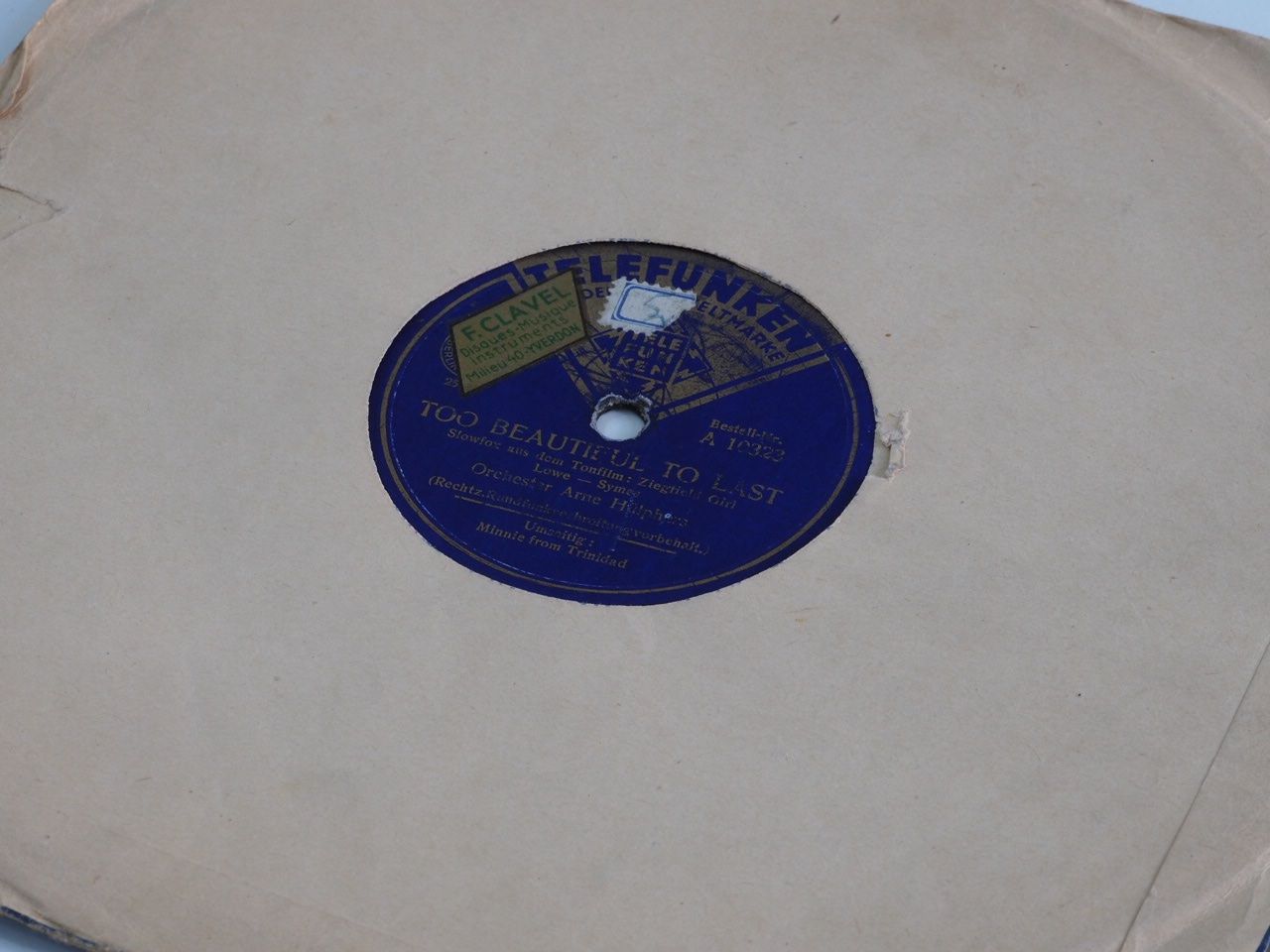 Schallplatten: DISQUES 78 TOURS – Gebraucht aus Lausanne von Leag 8