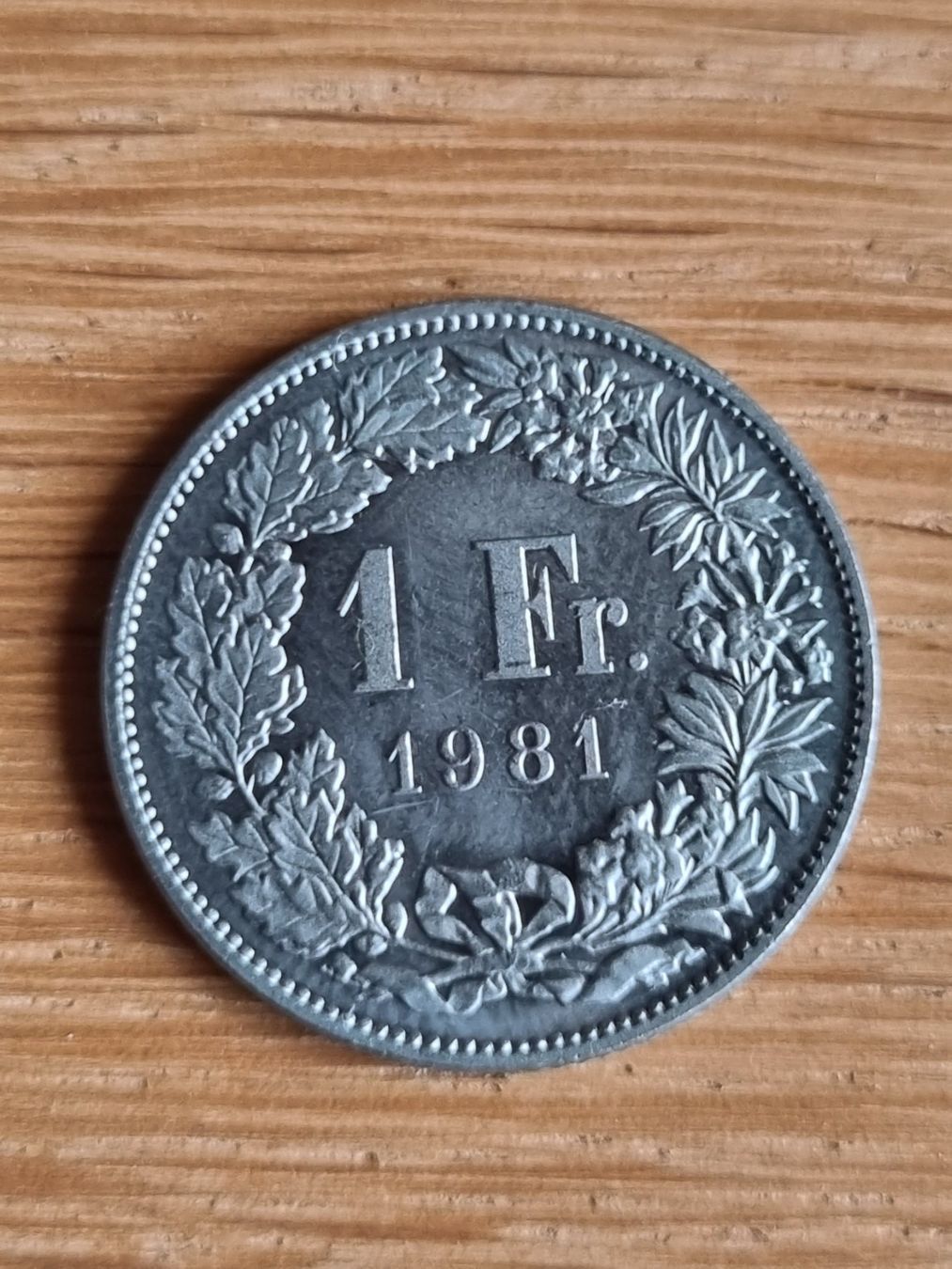 Tutti le monete: 1 Franken 1981 unz. - hoher Kat.! – Usato da Mels venduto da Goldenfalcon