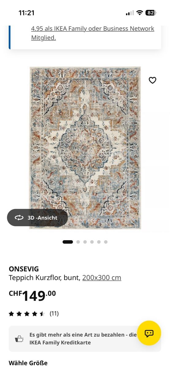 Ikea Tapis: Teppich Onsevig Ikea – Neuf (Voir description) à Zürich par moirak