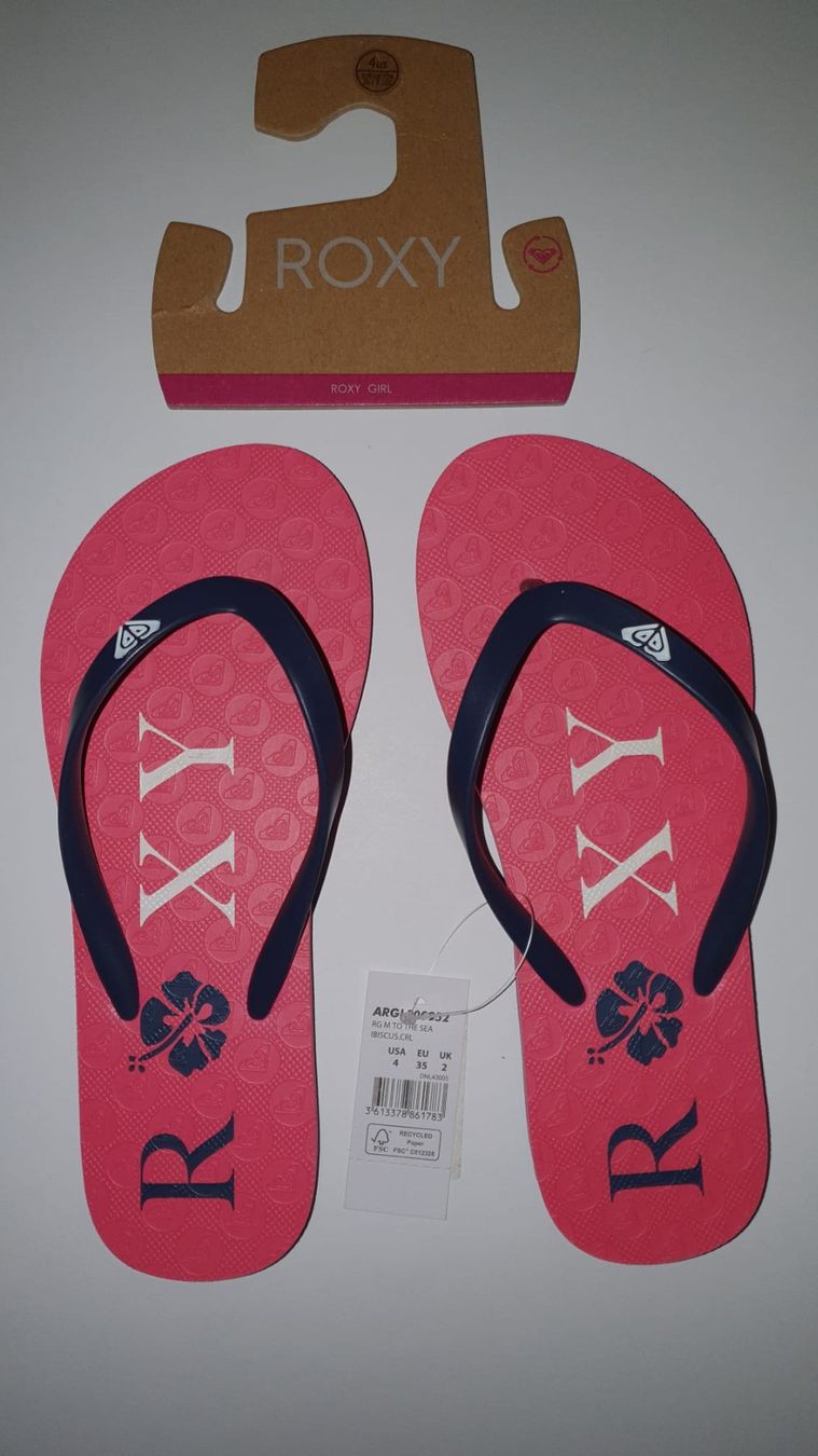 Roxy Schuhe für Mädchen: Mädchensandalen Tong Roxy Größe EU 35 – Neu und originalverpackt aus Genève von Pandi_Panda