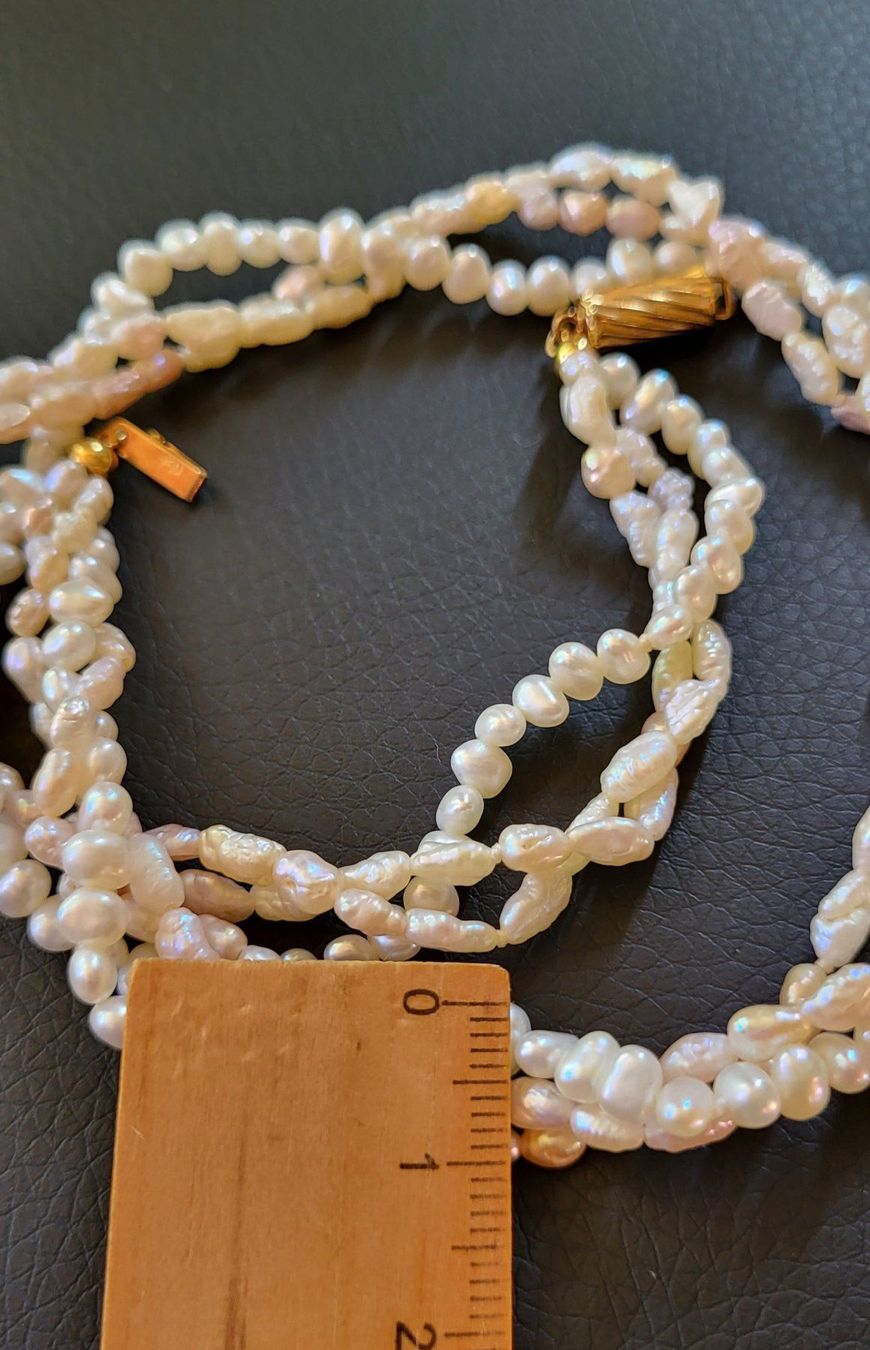 Ketten: Gold 750 Perlen Collier 18 Karat – Gebraucht aus Wald ZH von Dasilver 9
