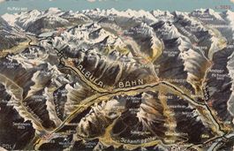 VOGELSCHAU: Albula-Bahn, gelaufen 1912