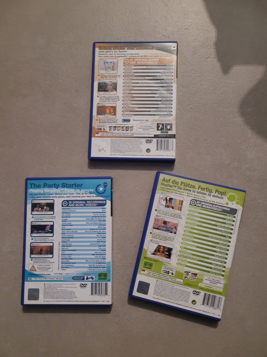 Giochi: 3x Singstar / PS 2 / Playstation 2 (PAL) – Usato da Uezwil venduto da -Retrogames- 2