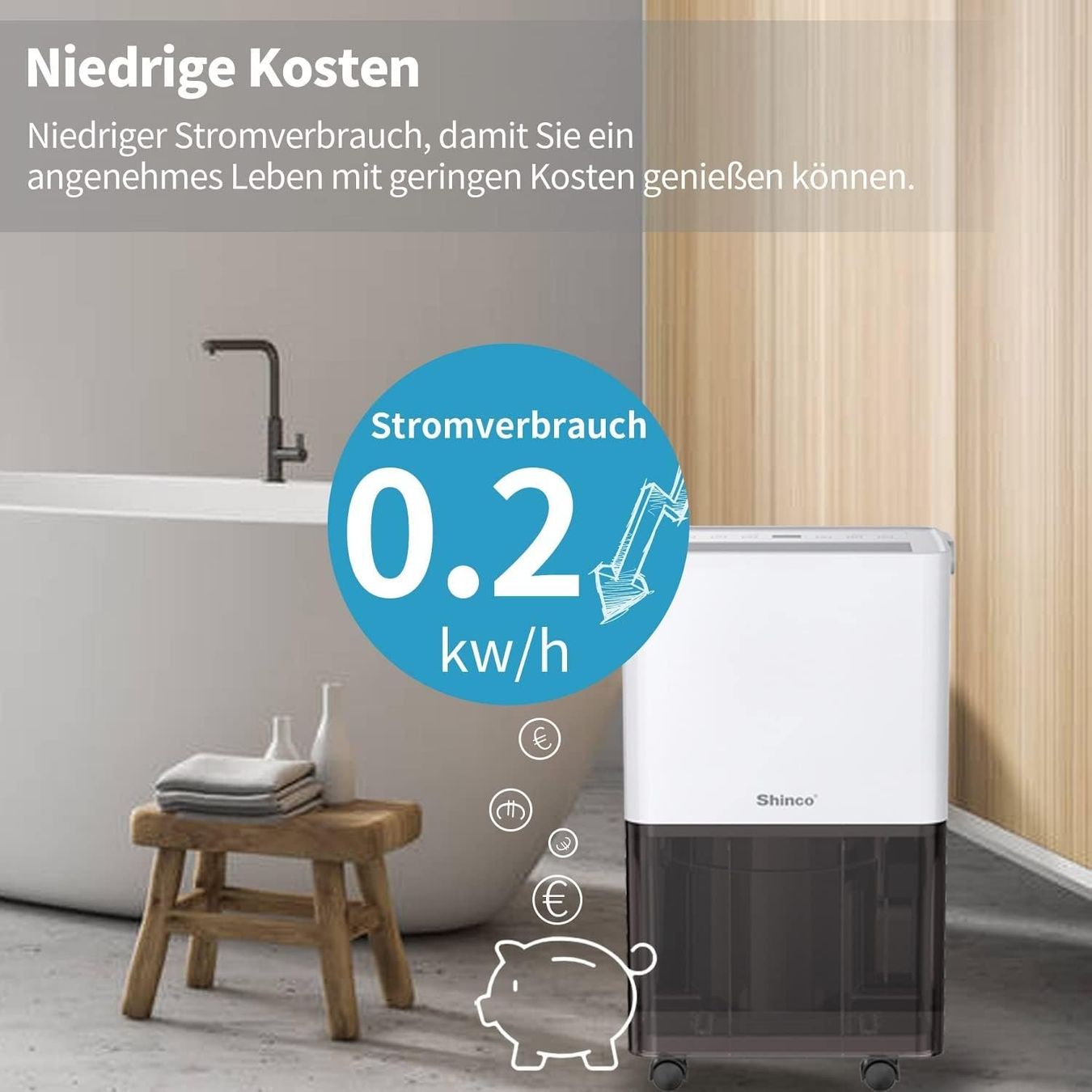 Deumidificatori: Luftentfeuchter elektrisch 10L mit Filter und Ablaufschlauch – Nuovo e nell'imballaggio originale da Hundwil venduto da Pakethase 1